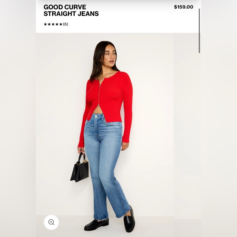Good American 
GOOD CURVE STRAIGHT JEANS | INDIGO338 - INDIGO338 / 8 × 1